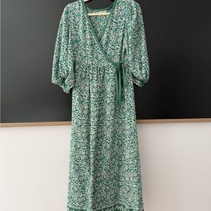 Max Studio Green Floral Maxi Dress